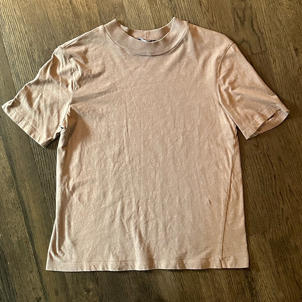 ZARA high collar t-shirt. Size M